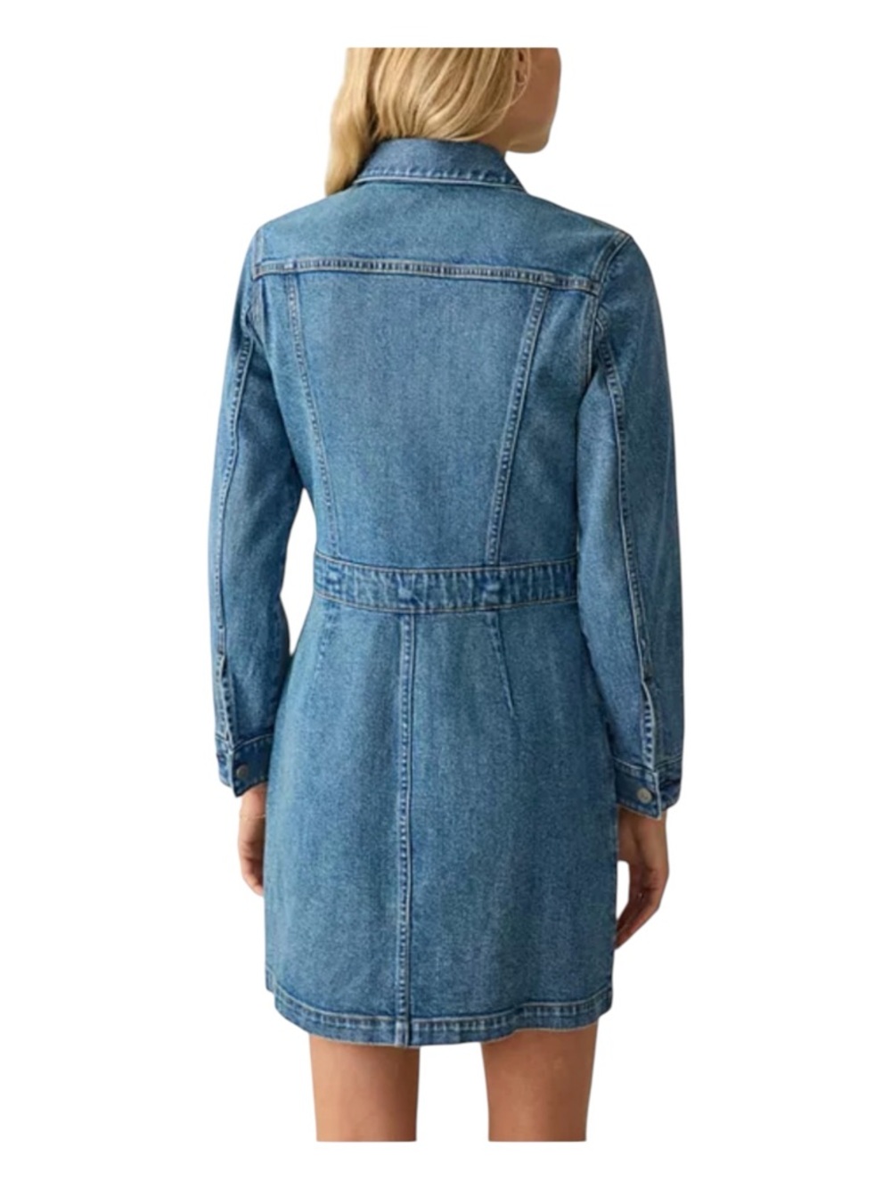 FAHERTY Michelle Denim Mini Shirtdress - Picture 2 of 14